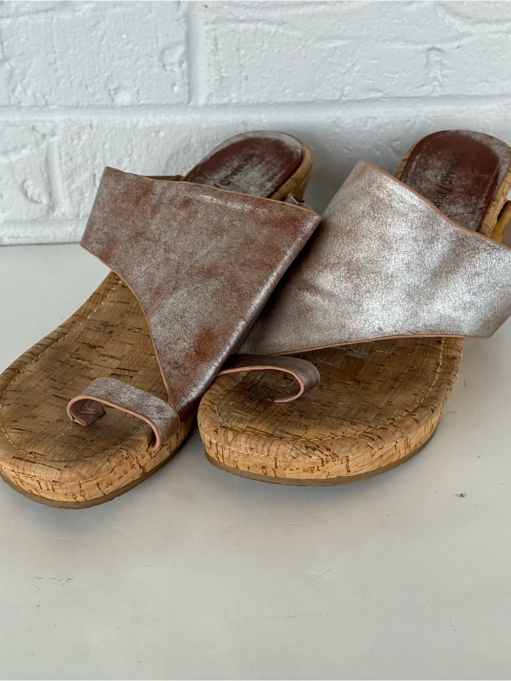 Metallic Donald Pliner Gyer Wedge Sandals Bundle Women's 8.5